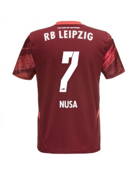 Billige RB Leipzig Antonio Nusa #7 Bortedrakt 2024-25 Kortermet